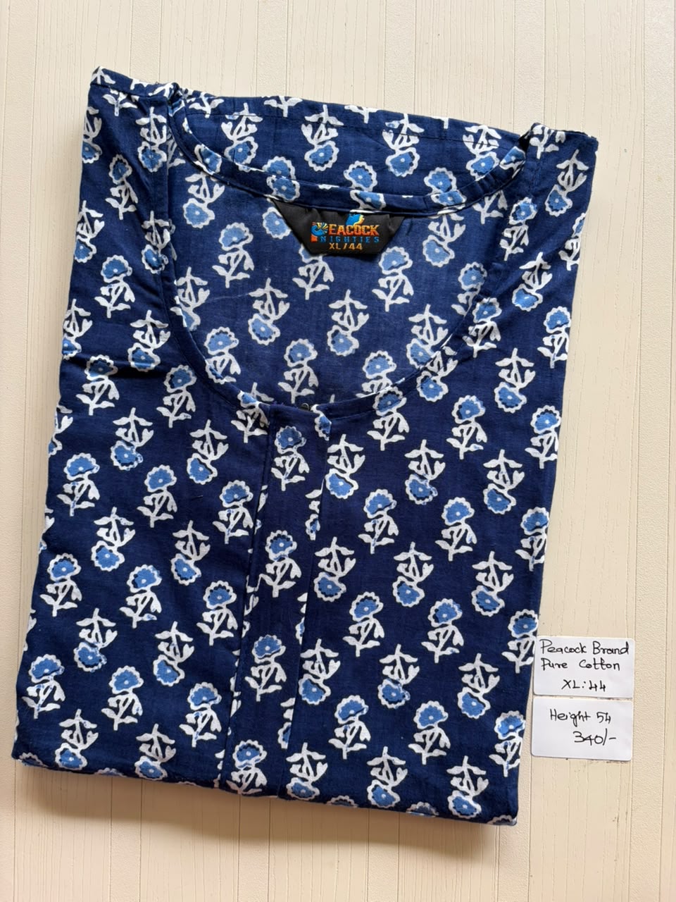 AASZ 264 Height Peacock Zip Nighty BP CPS