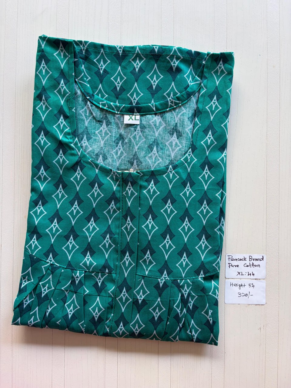 AASBP 285 Peacock Pleats Zip Nighty BP CPS