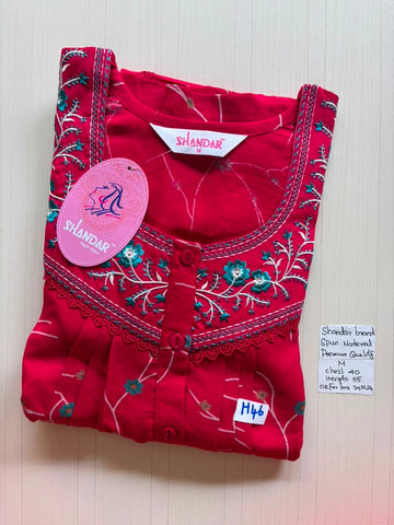 ASS 235 Shandar Spun nighty