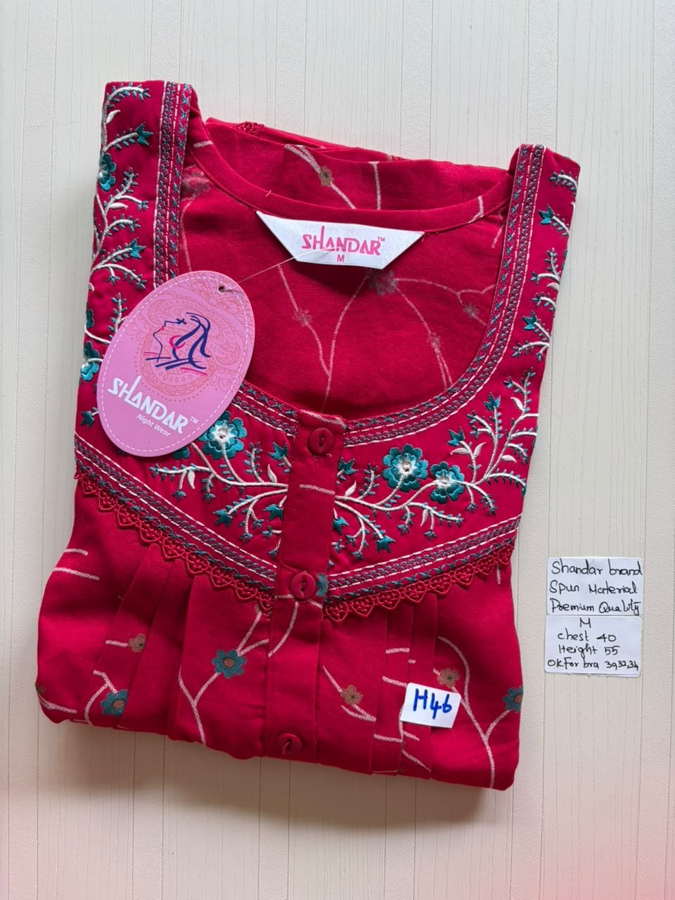 ASS 235 Shandar Spun nighty