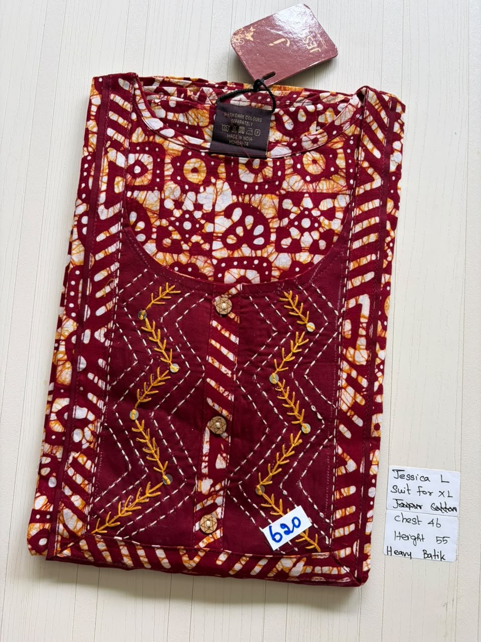 BJS 940 Jessica VV Batik Nighty
