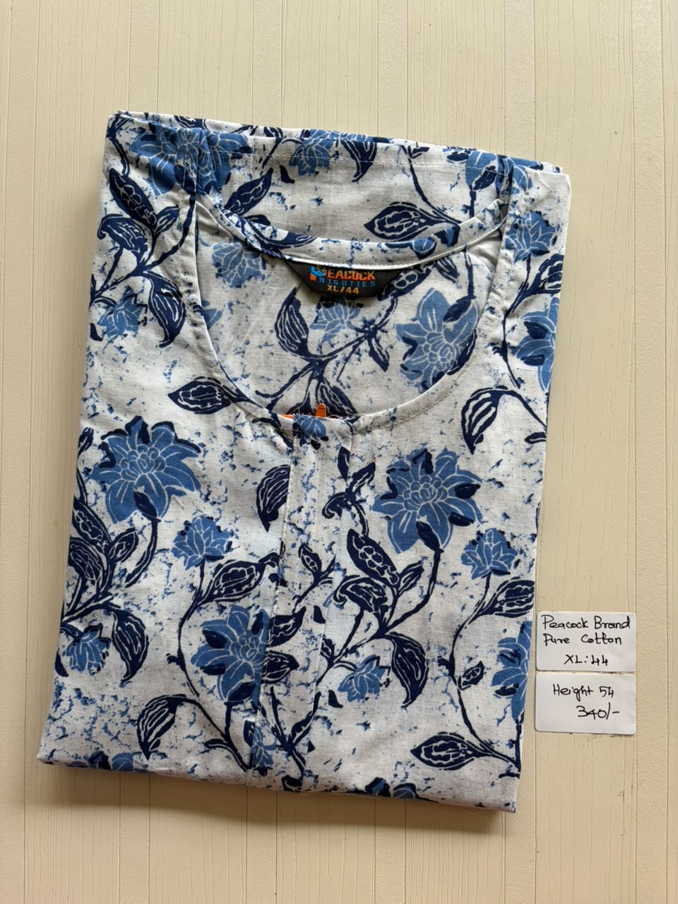 AASZ 266 Height Peacock Zip Nighty BP CPS