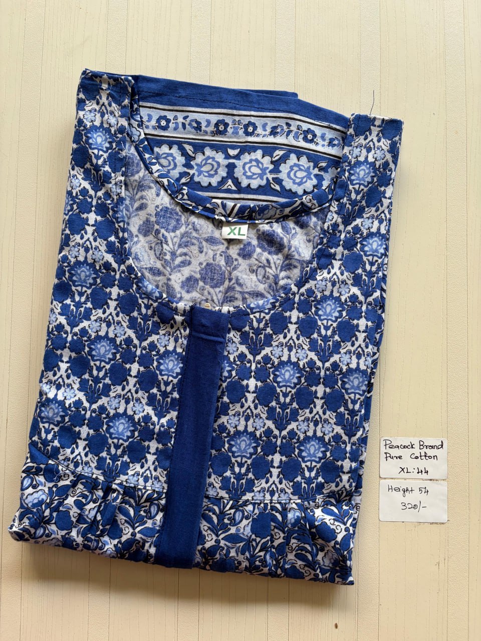 AASBP 277 Peacock Pleats Zip Nighty BP CPS