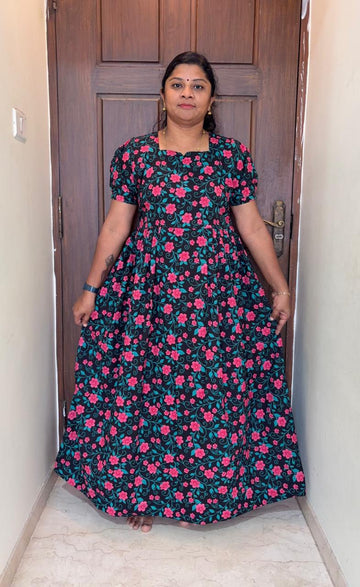 MFS 467 Peacock Feeding Maxi Frock YY1