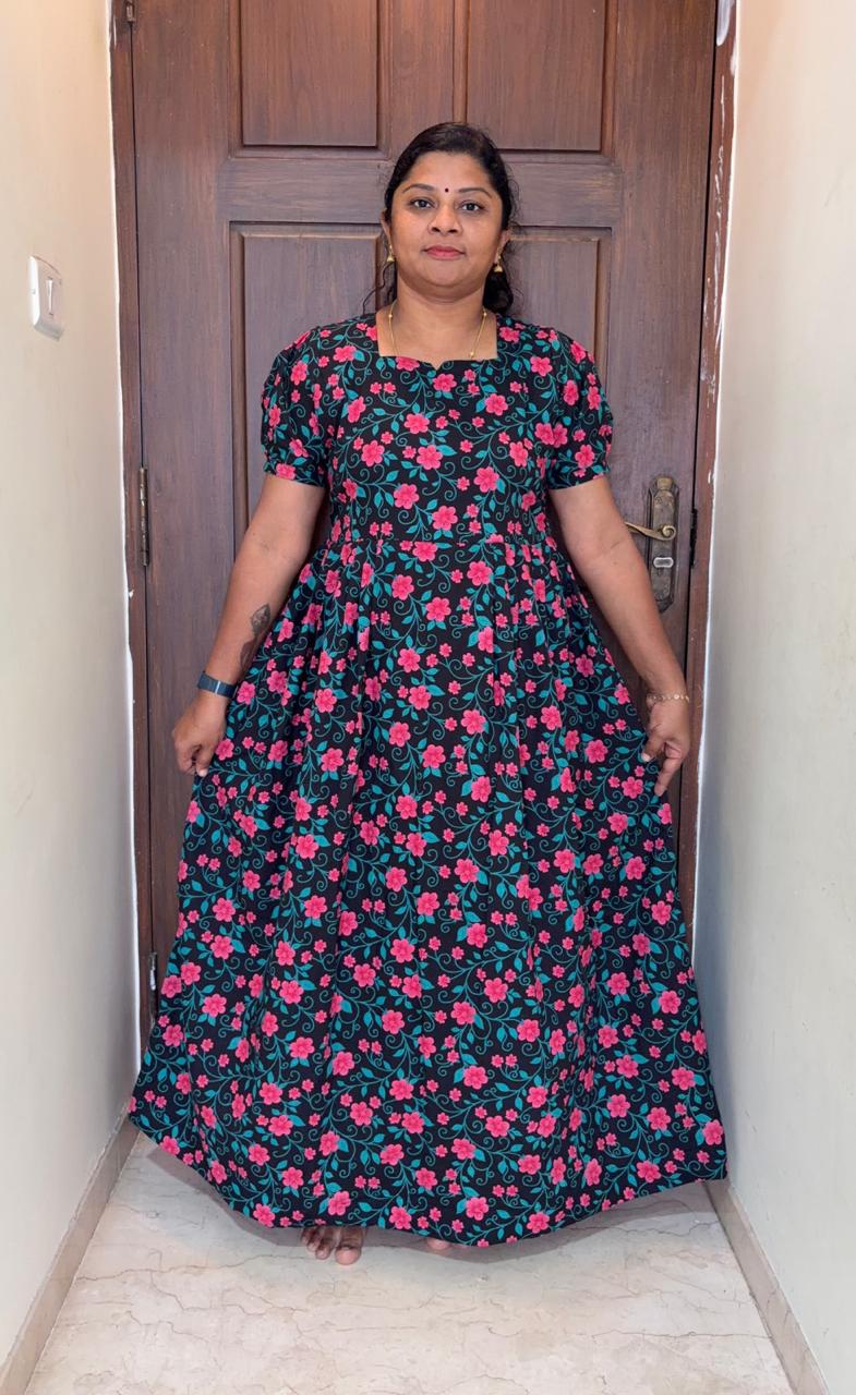 MFS 467 Peacock Feeding Maxi Frock YY1