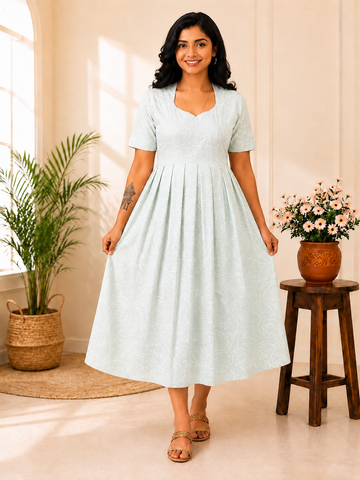 MFS5009 Peacock maxi frock MM1