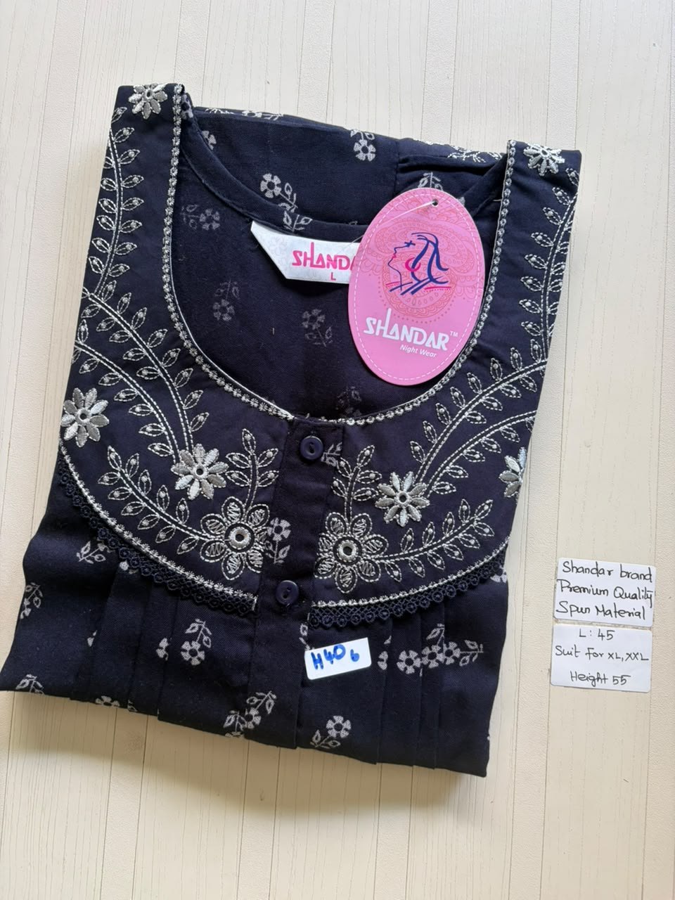 BS361 Shandar Spun nighty