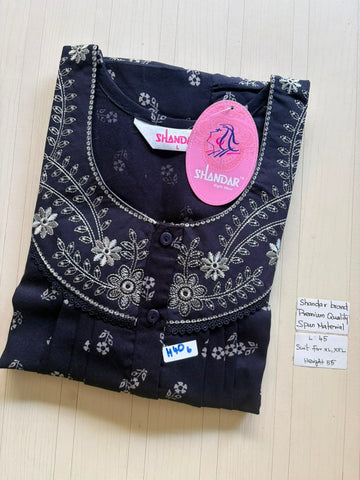 BS361 Shandar Spun nighty