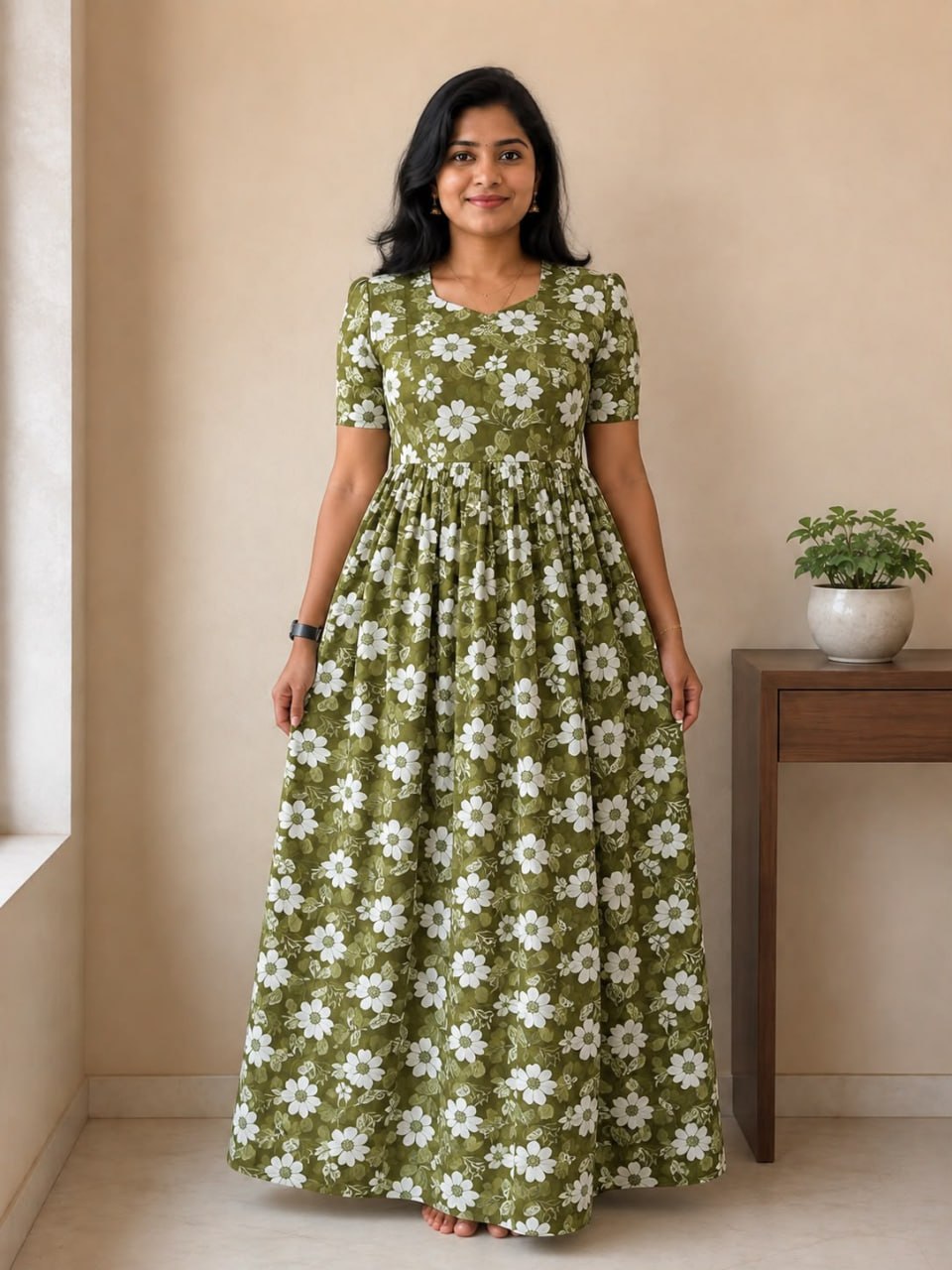 MFS 339 Peacock Maxi Frock YY1