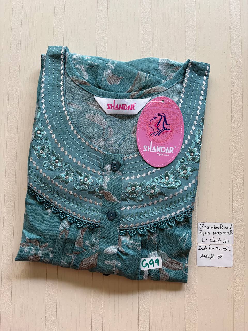 bss 419 Shandar Spun nighty