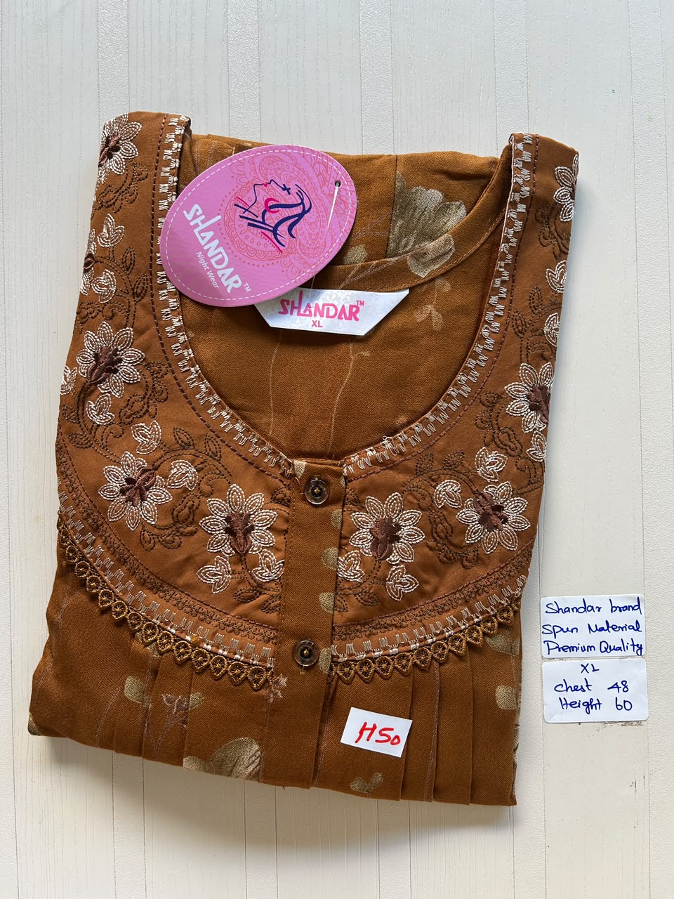 CSS 504 Height Shandar Spun nighty