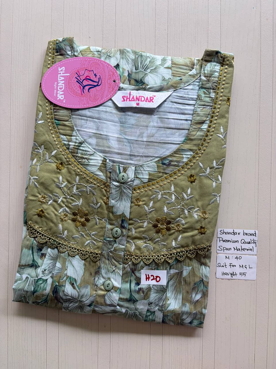 ASS182 Shandar Spun nighty