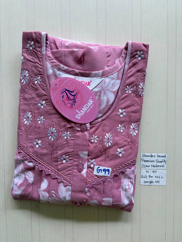 ASS205 Shandar Spun nighty