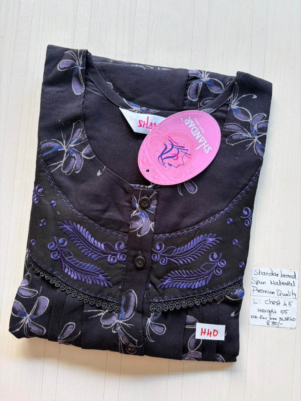 BSS 016 Shandar Spun nighty