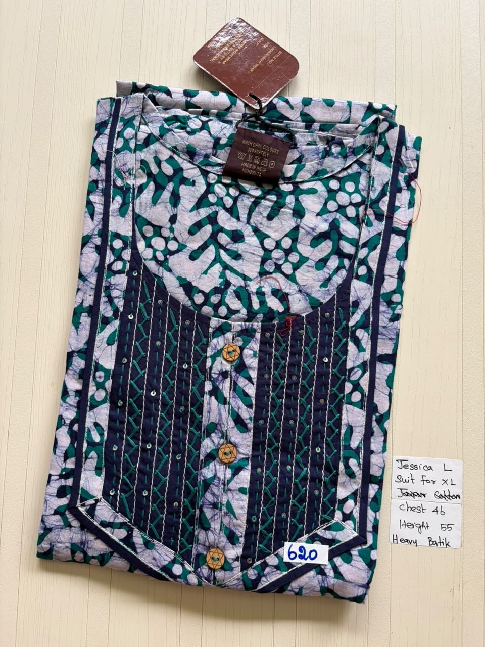 BJS 948 Jessica VV Batik Nighty