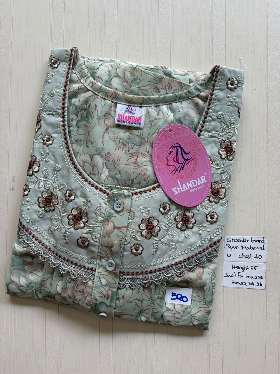 ASS 434 Shandar Spun nighty