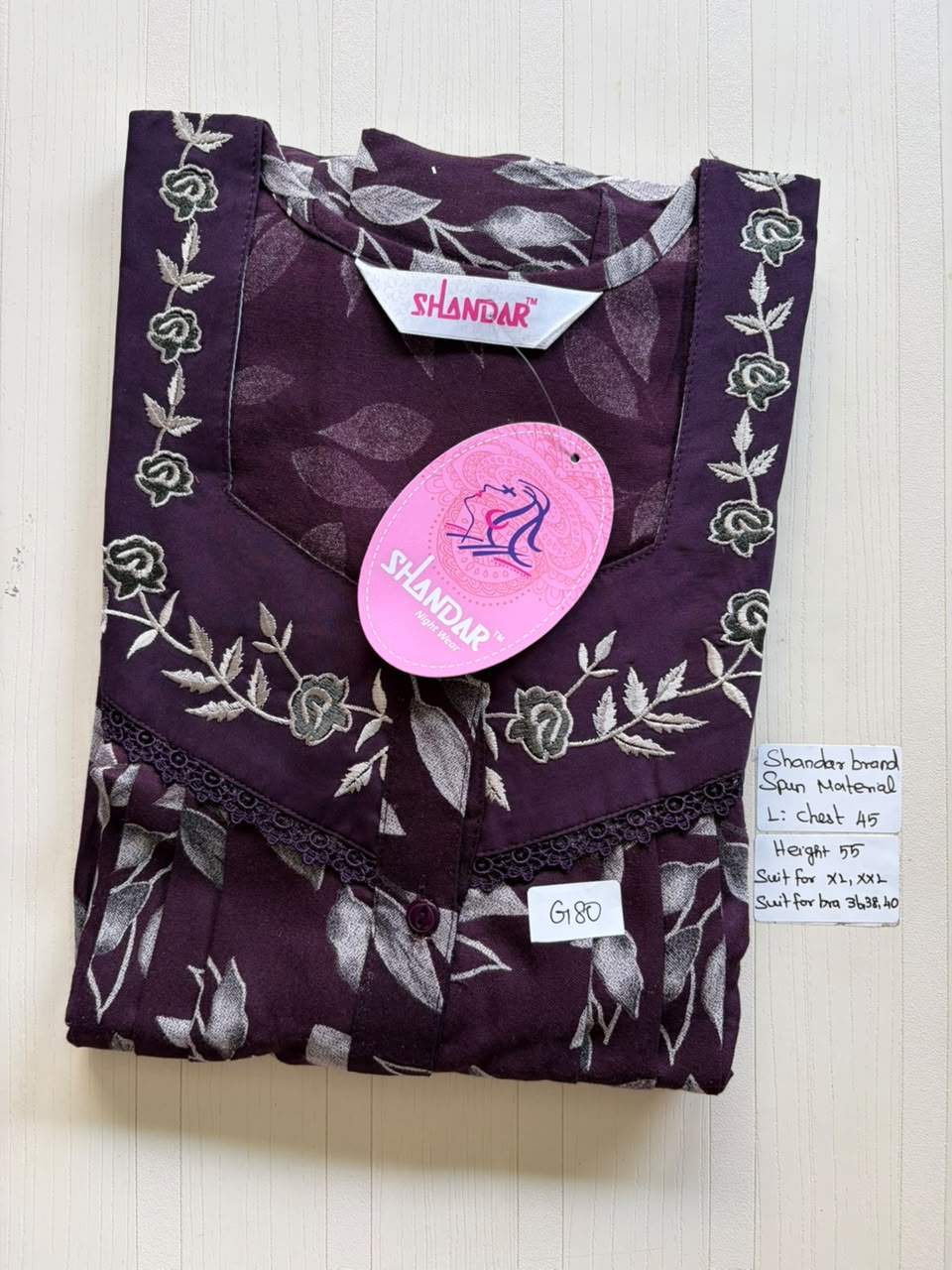 BSS 118 Shandar Spun nighty