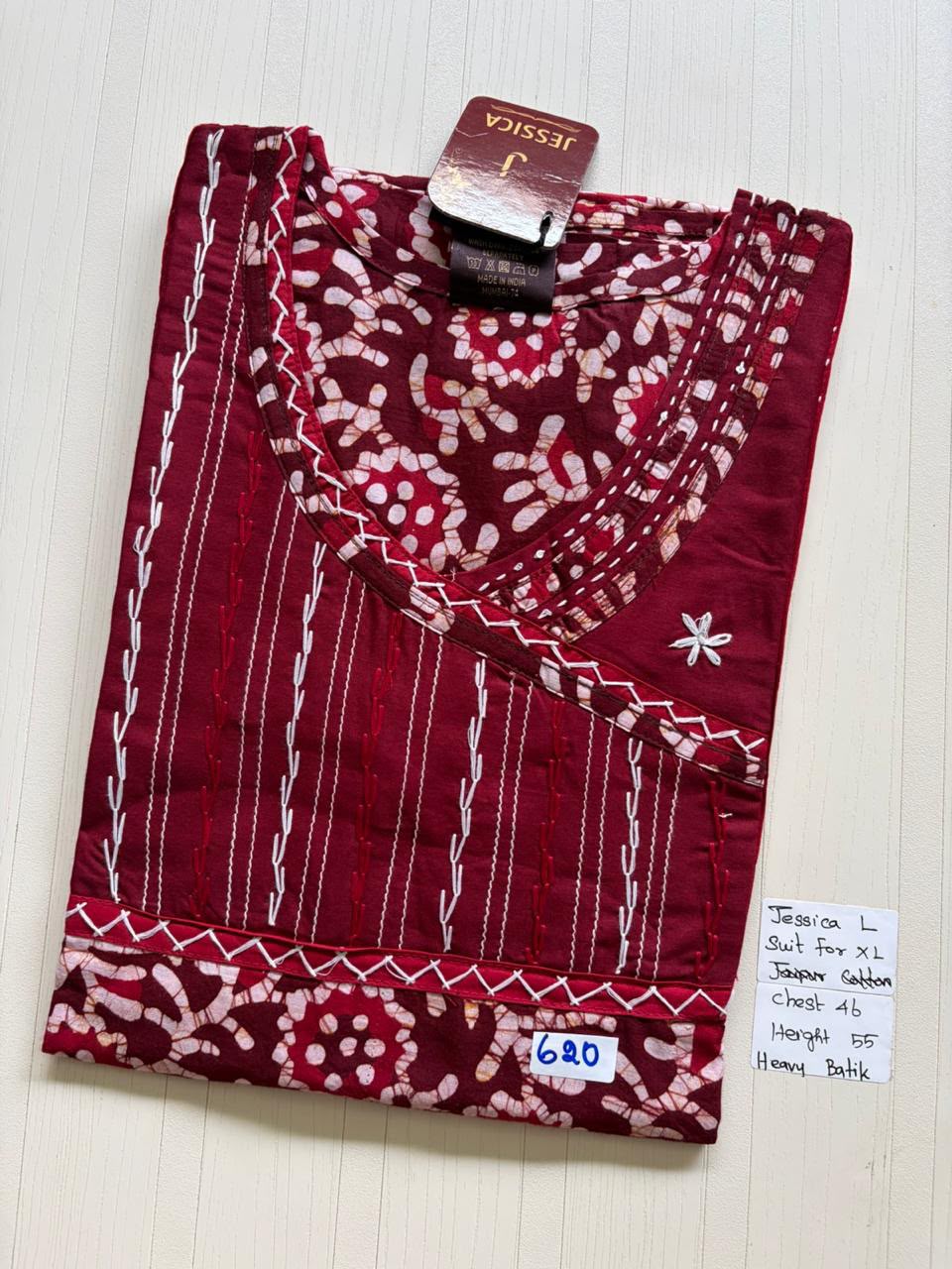 BJS 1149 Jessica VV AL Batik Nighty