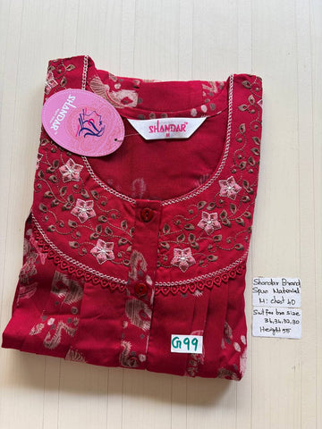 ASS 828 Shandar Spun nighty