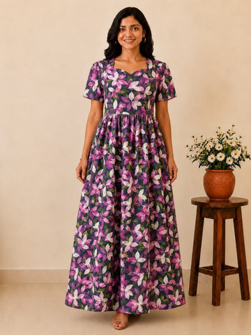 MFS 335 Peacock Maxi Frock YY1