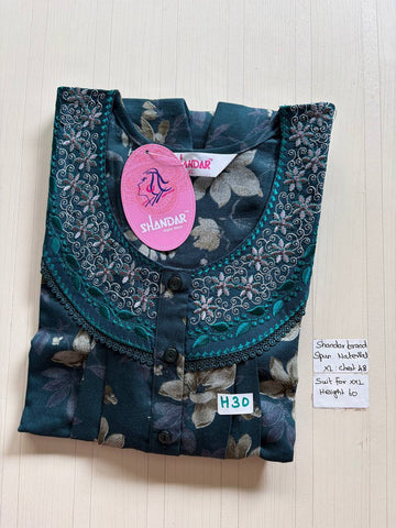css 639 Shandar Spun nighty