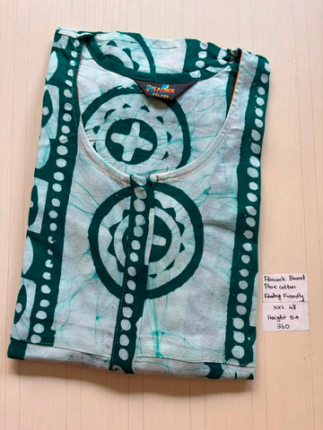 AASZ 114 Peacock Zip Nighty Batik DPS