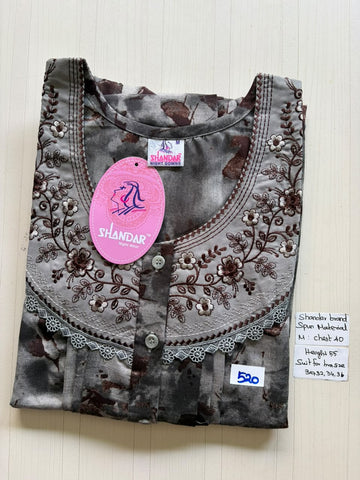 ASS 441 Shandar Spun nighty