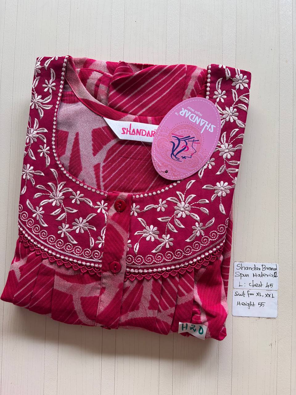 bss 348 Shandar Spun nighty