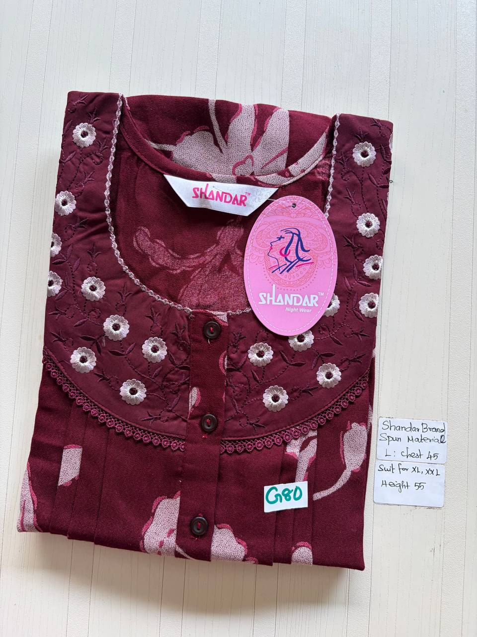 bss 328 Shandar Spun nighty