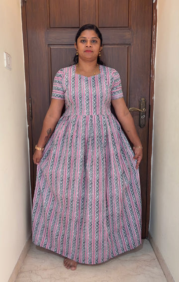 MFS167 Peacock maxi frock YY1