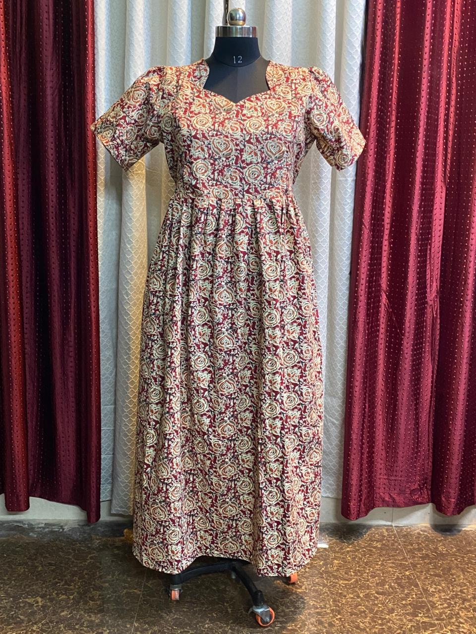 MFS120 Peacock Height maxi feeding frock FD FM1 FM2
