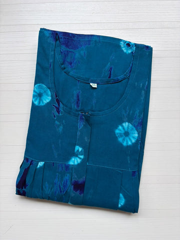 AASBP 304 Peacock Pleats Zip Nighty BP DPS