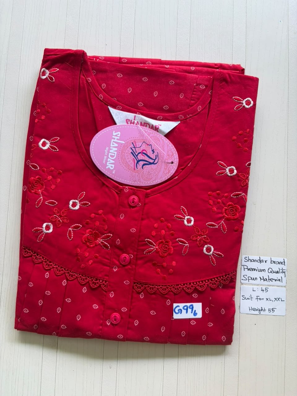 BS299 Shandar Spun nighty