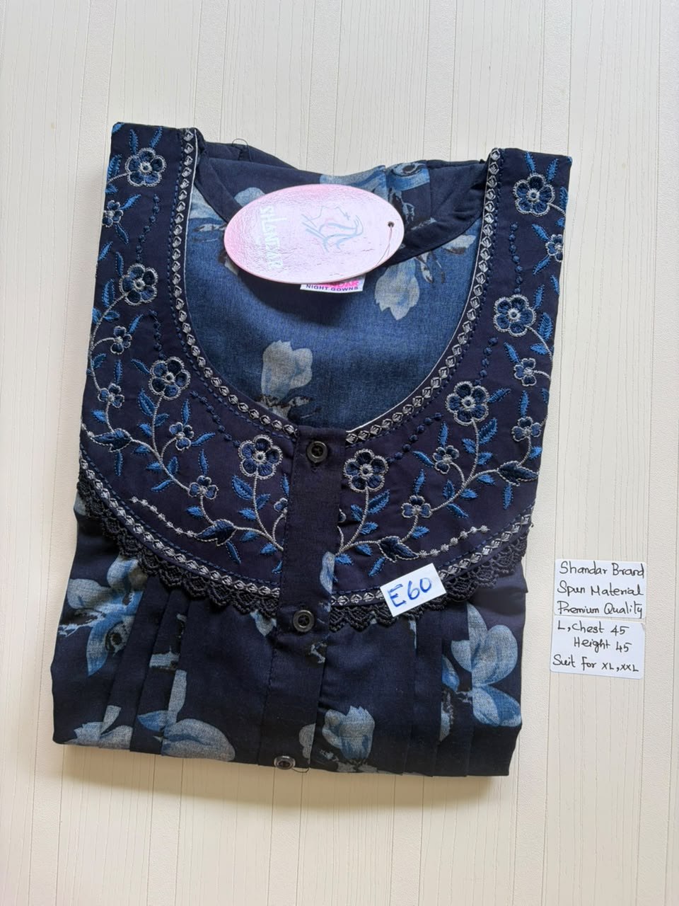 BS518 Shandar Spun nighty