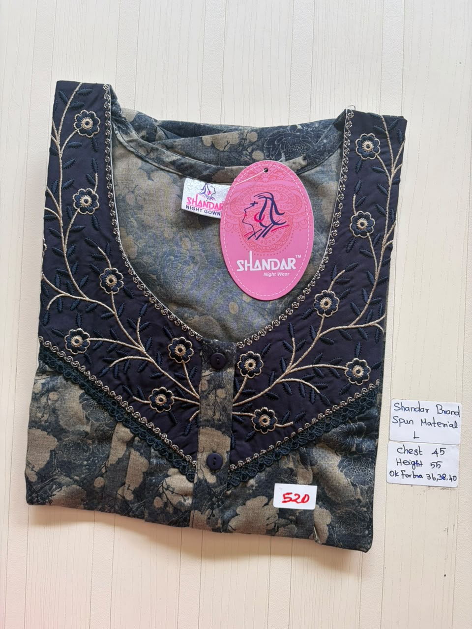 BSS 294 Shandar Spun nighty