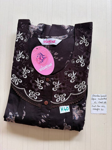 css 605 Shandar Spun nighty