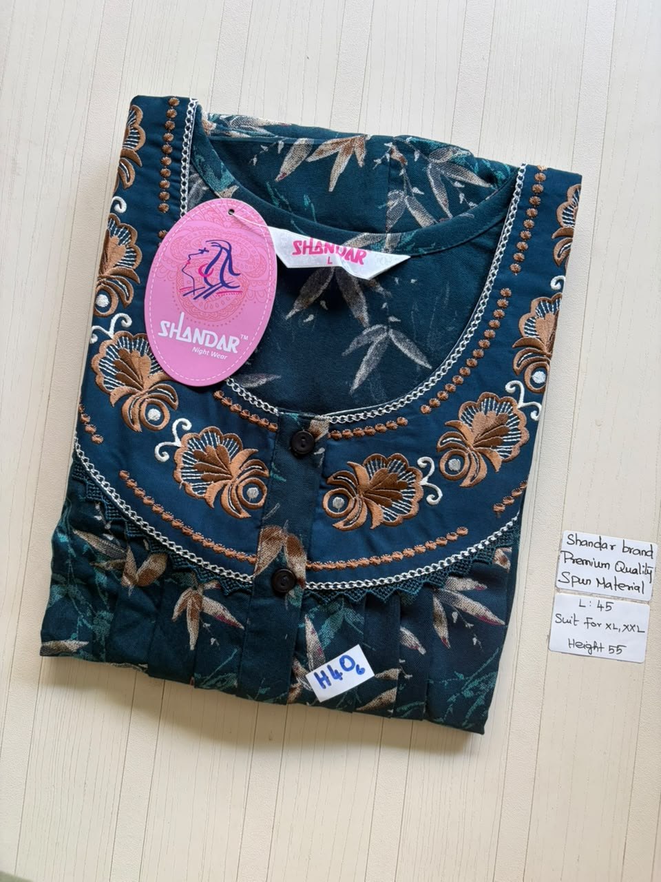 BS391 Shandar Spun nighty