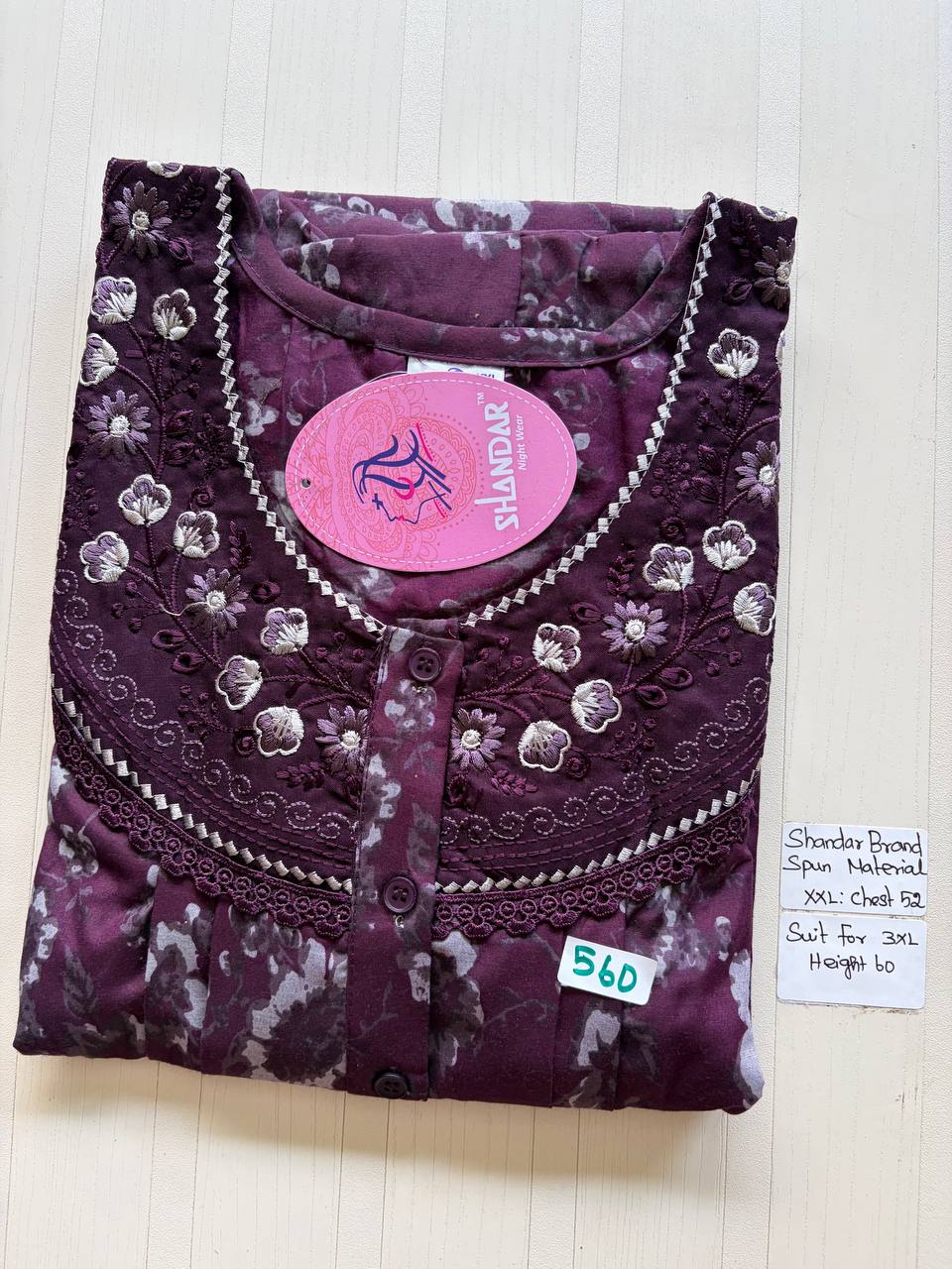 Dss 320 Shandar Spun nighty