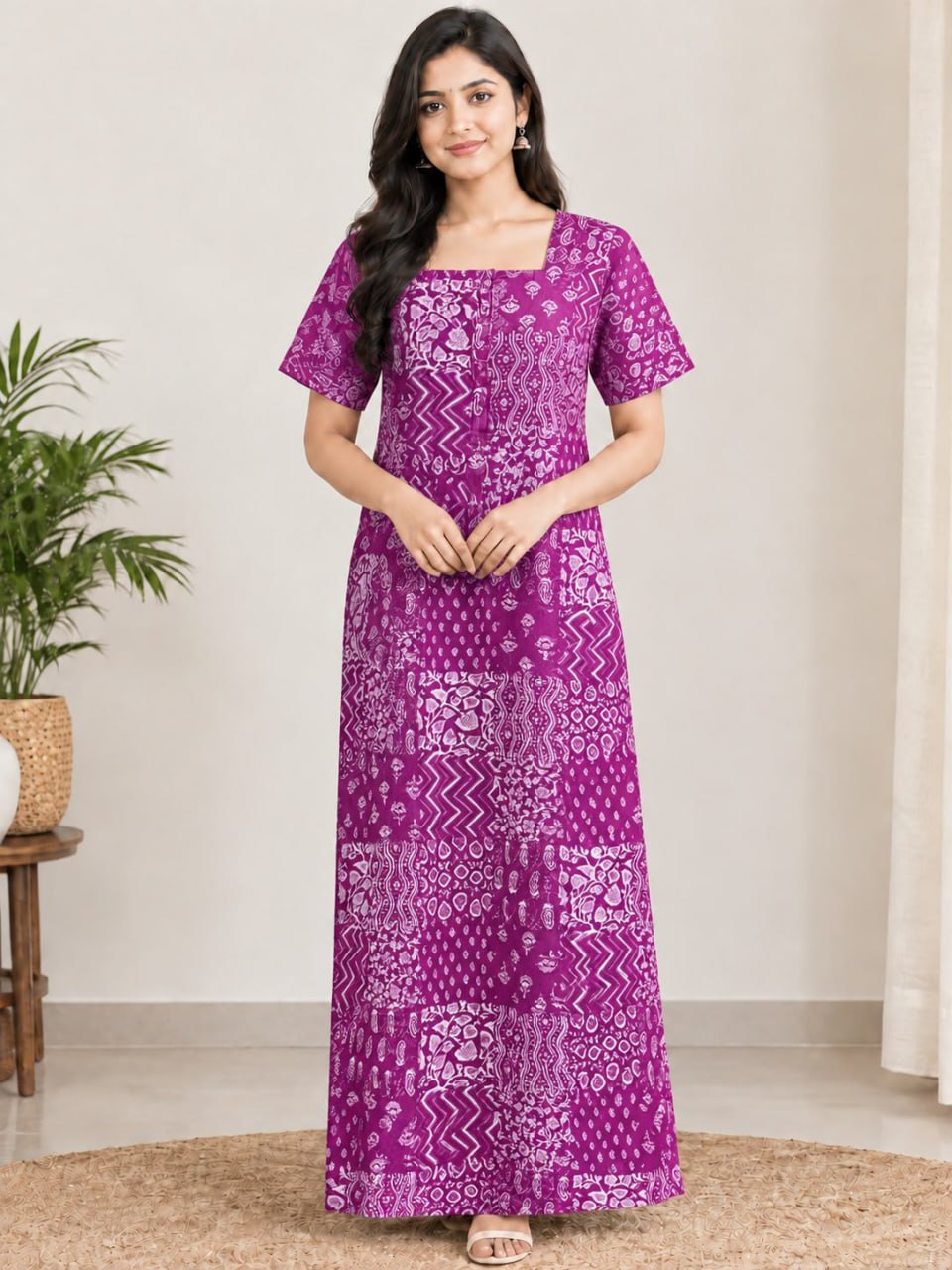 AASZ 335 Height Peacock Zip Nighty BP CPS