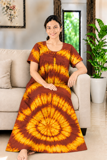 AASBP 346 Peacock Pleats Zip Nighty BP CPS