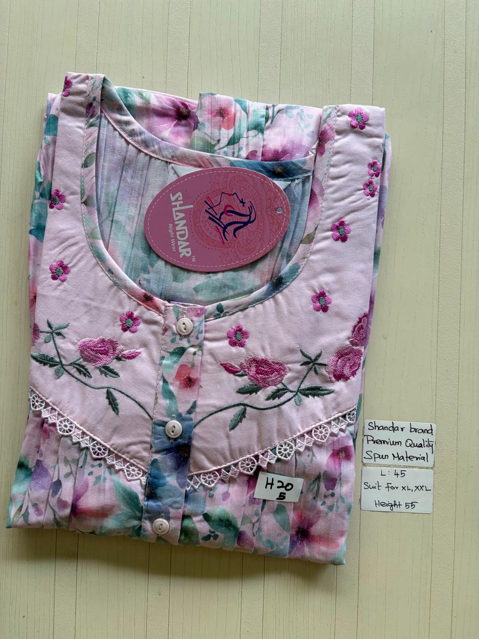 BSS 101 Shandar Spun nighty
