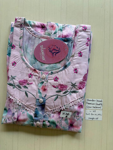 BSS 101 Shandar Spun nighty