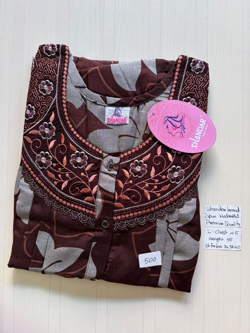 BSS 072 Shandar Spun nighty