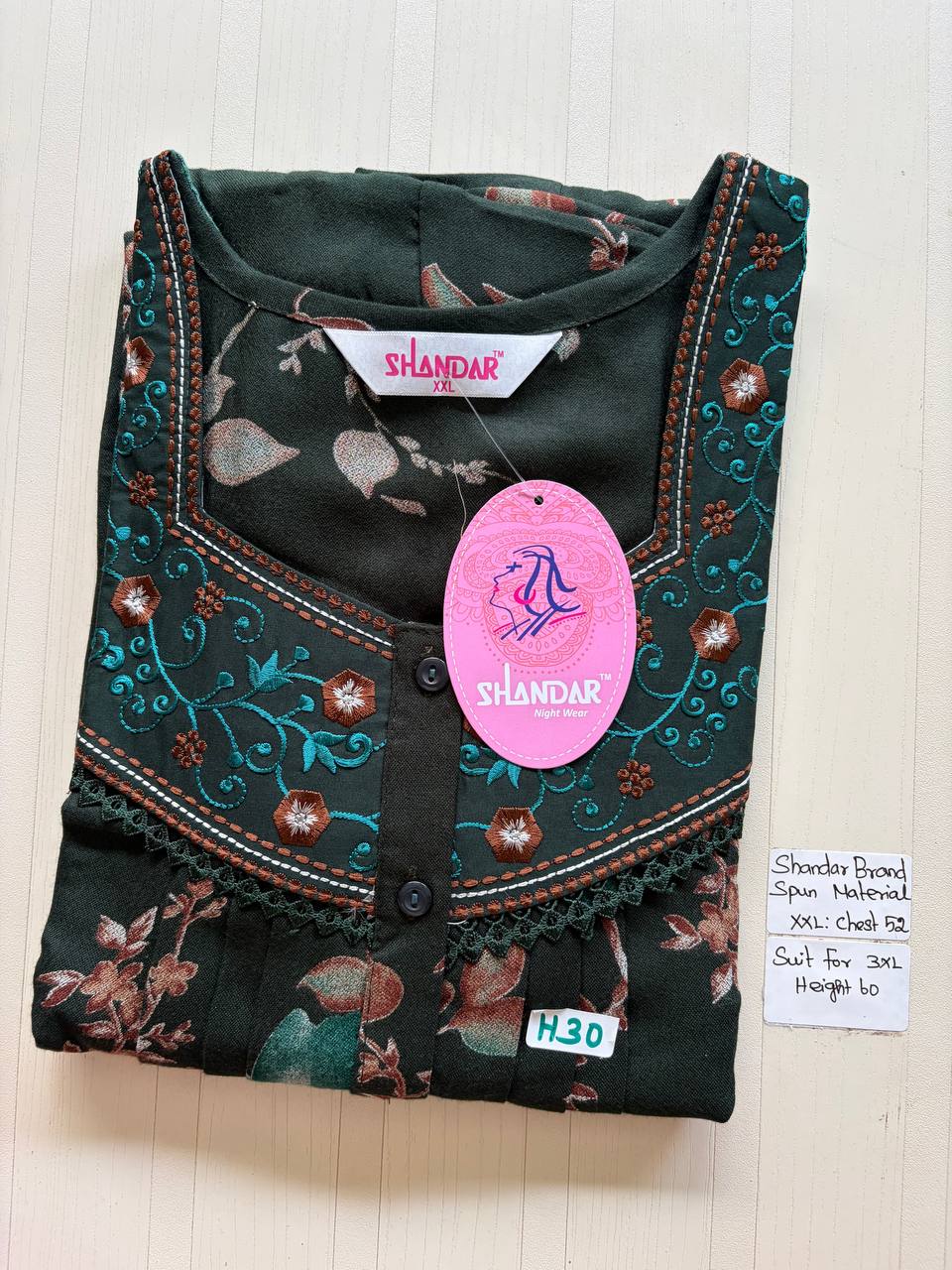 Dss 372 Shandar Spun nighty