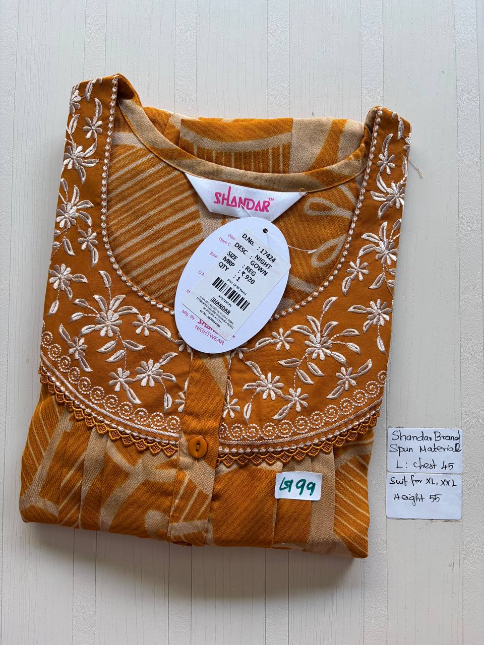bss 453 Shandar Spun nighty