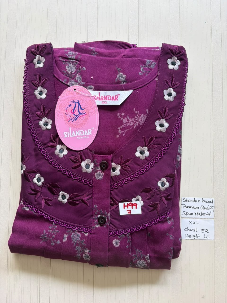 DSS085 Height Shandar Spun Nighty