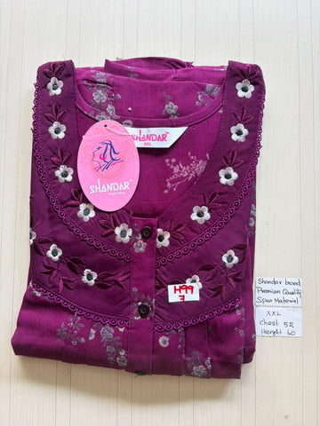 DSS085 Height Shandar Spun Nighty