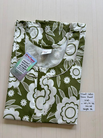 MCS 039 Ponni's Mixed Cotton Zip Nighty