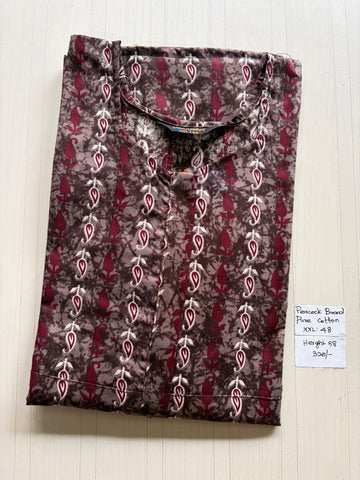 AASZ 254 Height Peacock Zip Nighty BP DPS