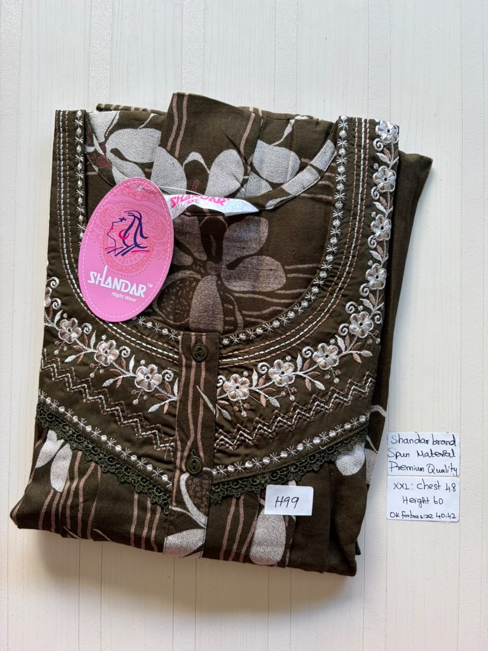 DSS 134 Height Shandar Spun nighty